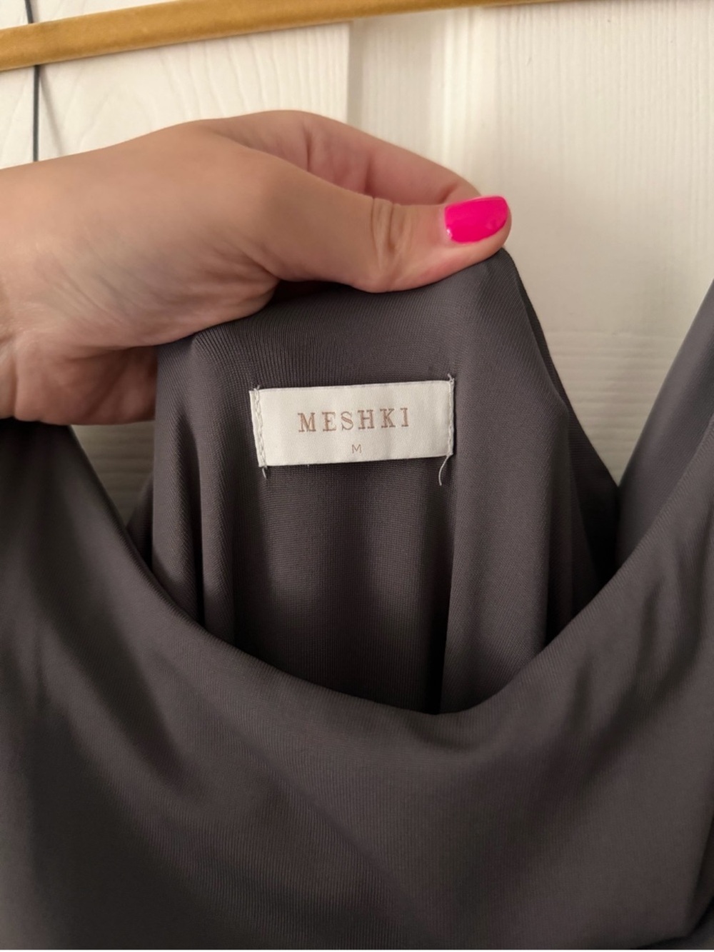 Grey MESHKI maxi dress - Picture 5 of 5